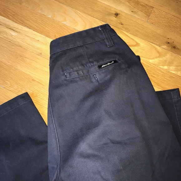 Men’s Navy/Black Eddie Bauer Khakis - Picture 1 of 4